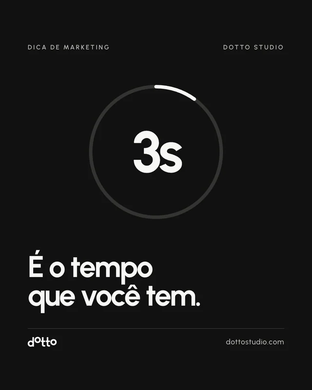 3 segundos: é o tempo que você tem