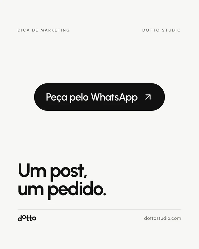 Um post, um pedido